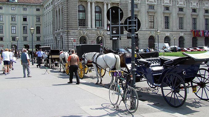 Fiaker am Heldenplatz